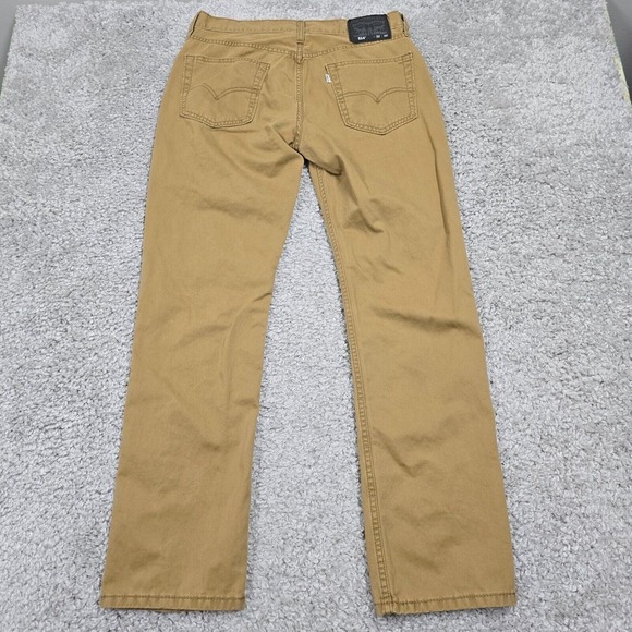 Levis 514 Pants Mens 32x32 Brown Regular Straight Mid Rise Twill Skater Preppy - Picture 7 of 14